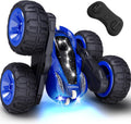 Tecnock Remote Control Car, 2.4GHz RC Cars with USB-C Easy Charging, 4WD Double Sided 360° Rotates and Flips RC Stunt Car, Toys Gift for Boys and Girls