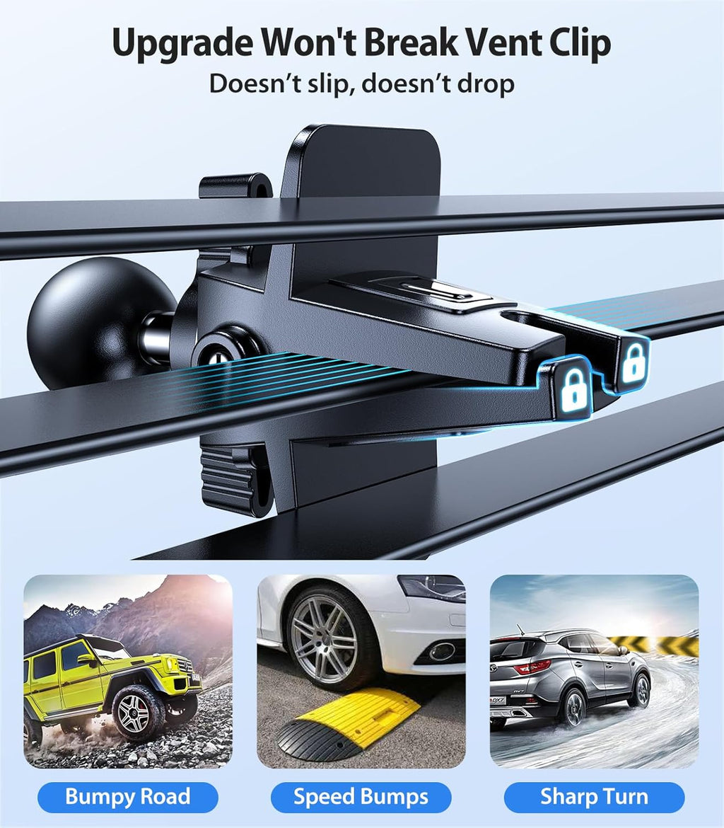 VICSEED for MagSafe Car Mount [Upgraded Strongest Magnet Power] Magnetic Phone Holder for Car Vent 360 Adjustable Magnetic Car Phone Holder Mount for iPhone 16 Pro Max 15 14 13 12 Plus Mini, Blue