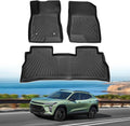 Powerty Floor Mats for 2024 2025 Chevrolet/Chevy Trax Accessories All Weather Floor Liner 3D TPE 1st & 2nd Row Floor Mat Heavy-Duty Floor Liners