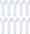 HARFINGTON 10pcs Small Wrench 13x70x1.5mm Metric U-Shaped Single Open Ended Spanner Super Thin Flat Head Galvanizing Wrench for Automotive Repair Furniture Assembly