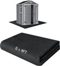 Outdoor Storage Shed Floor Mat, 6 * 4FT Waterproof Washable Garden Flooring Pad with Non Slip Backing, Soft Furniture Patio Covering Carport dust Oil Mat-Tool Shed, Storage Shed Not Included