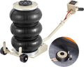 VEVOR Air Jack, 3T / 6600 lbs Triple Bag Air Jack, Airbag Jack with Six Steel Pipes, Lift up to 17.7 inch/450 mm, 3-5 s Fast Lifting Pneumatic Jack, with Long Handles for Car, Garage, Repair