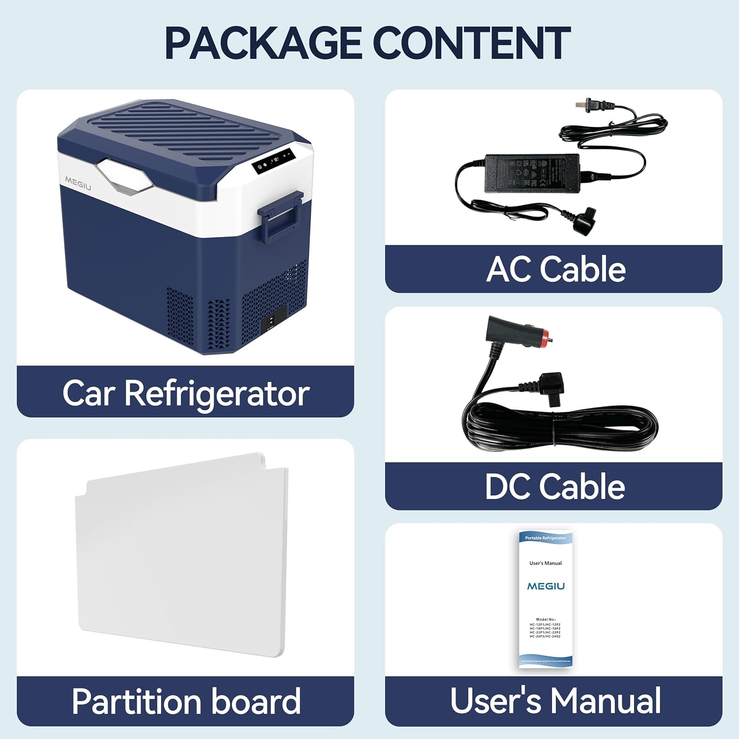 Car Refrigerator Portable 12V Fridge 32 Quart 12 Volt Freezer Compressor Cooler 12V/24V DC 110～240 V AC for Truck Van RV Camper SUV and Home Use