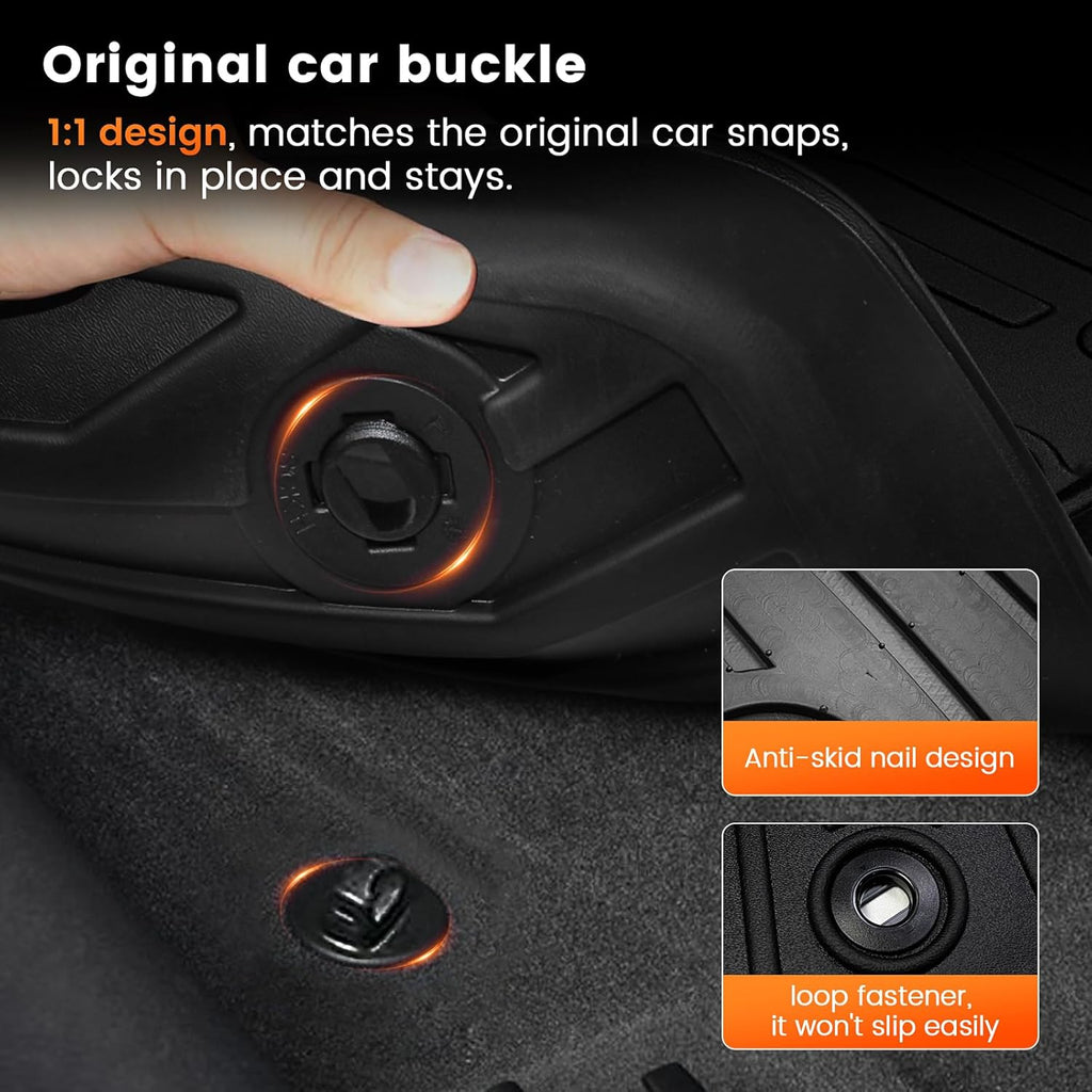KMF Custom Fit Floor Mats for Subaru Forester 2025 Accessories, All Weather Forester Mat TPE Waterproof Car Floor Liners - Front & Rear 2 Row, Anti-Slip Deep Grooves Car Mats Full Set