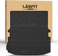 LASFIT Trunk & Backrest Mat for Ford Explorer 2015-2019, Custom Fit All Weather Protector TPE One-Piece Design Easy Installation Trunk with Seatback Mat, 1pc Black
