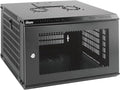 Tecmojo 6U Wall Mount Rack Network Cabinet for 19" IT Equipment,with Lockable Mesh Door and Side Panels,Cooling Fan,450mm Depth (Standard 6U/450mm Deep), Mesh/Black
