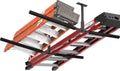 Double Kayak/Ladder Ceiling Storage Rack, Hi Port 2 Ladder Hanger Overhead Garage Kayak Ladder Rack, Holds 200 lbs, Adjustable Height Design, Black