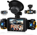 4 Channel Dash Cam Front and Rear Inside Left Right,2.4 Inch 1080P Dash Camera for Cars Car Camera with IR Night Vision,Loop Recording,G-Sensor,Parking Assistance,24H Parking Monitor