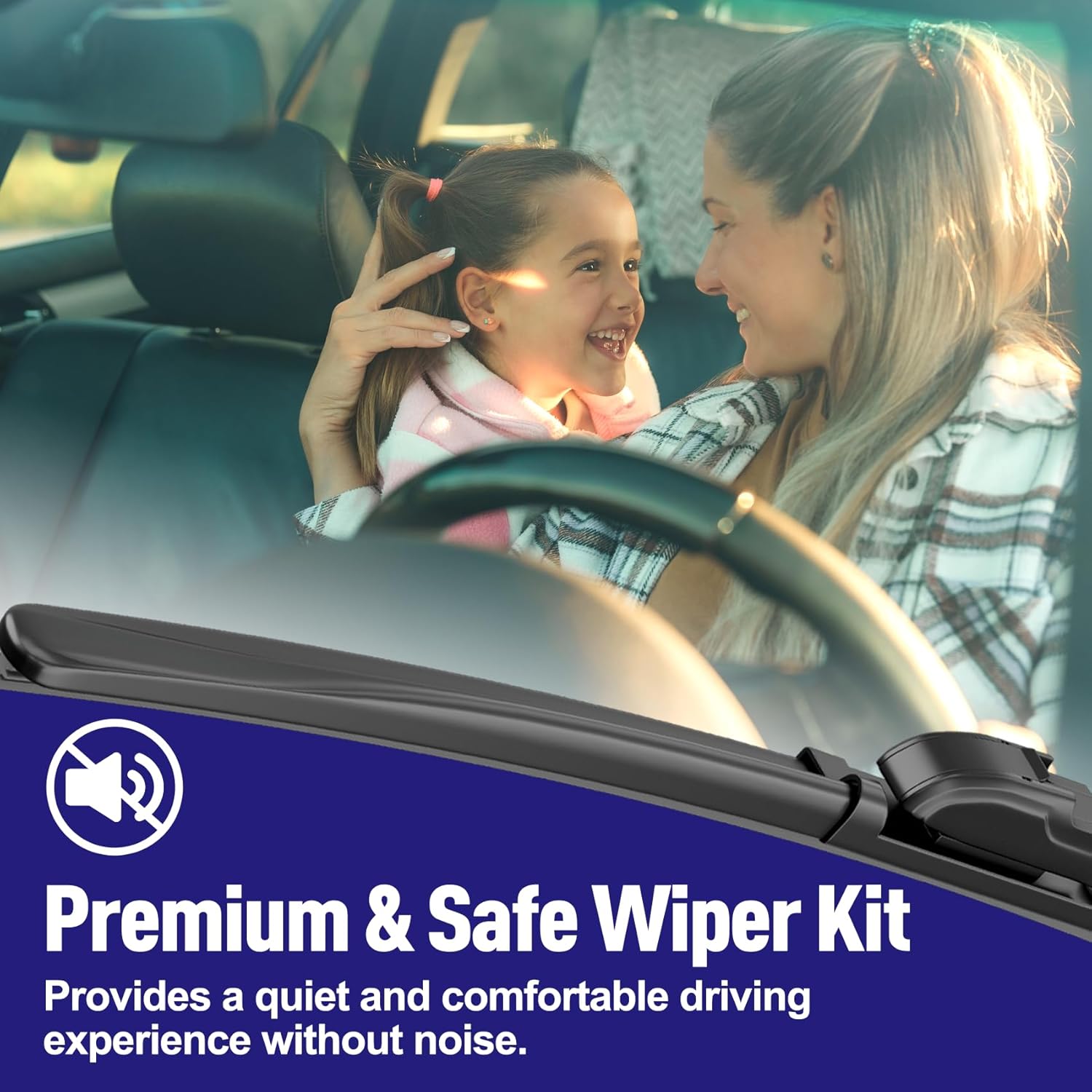 AJK Wiper Blades for Mazda 6 2014 2015 2016 2017, 2 Piece All Weather OEM Quality Automotive Replacement Windshield Wiper Blades for My Car