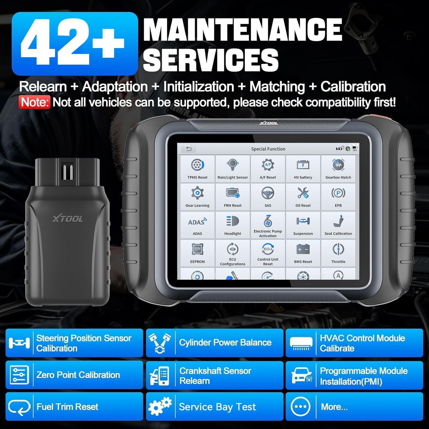 XTOOL D8W Wireless Bidirectional Scan Tool, 2025 OBD2 Scanner with Topology, FCA AutoAuth, 3-Year Updates, ECU Coding, PMI, 42+ Resets, Full Diagnostic Scanner for Car, Crankshaft Relearn, CAN FD/DoIP