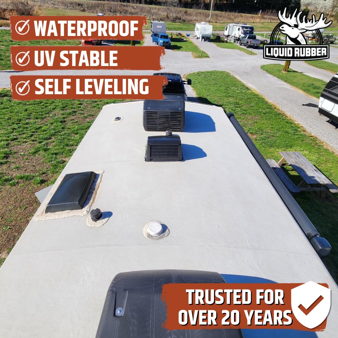 Liquid Rubber RV Lap Sealant, White, 4 Pack