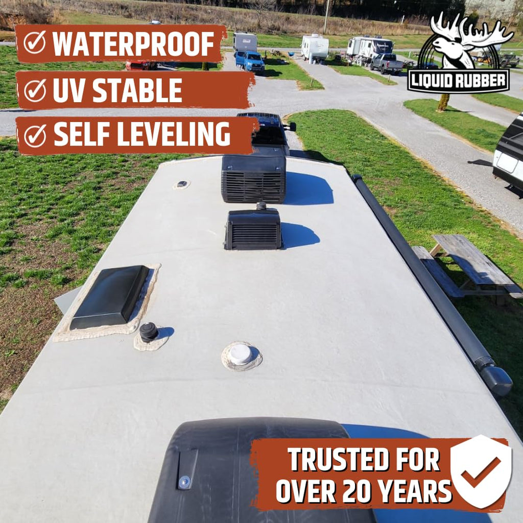 Liquid Rubber RV Lap Sealant, White, 2 Pack