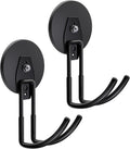 ENUODA Strong Magnetic Hooks Heavy Duty - Magnetic Tool Holder Large Magnet Garage Hooks for Hanging Power Tools, Ladder, Bike, Shovel, Hose, Extension Cord, 2 PCS