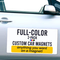 Magnet Me Up Customizable and Personalized Automotive Magnet Decals (12”x24” Rectangle)