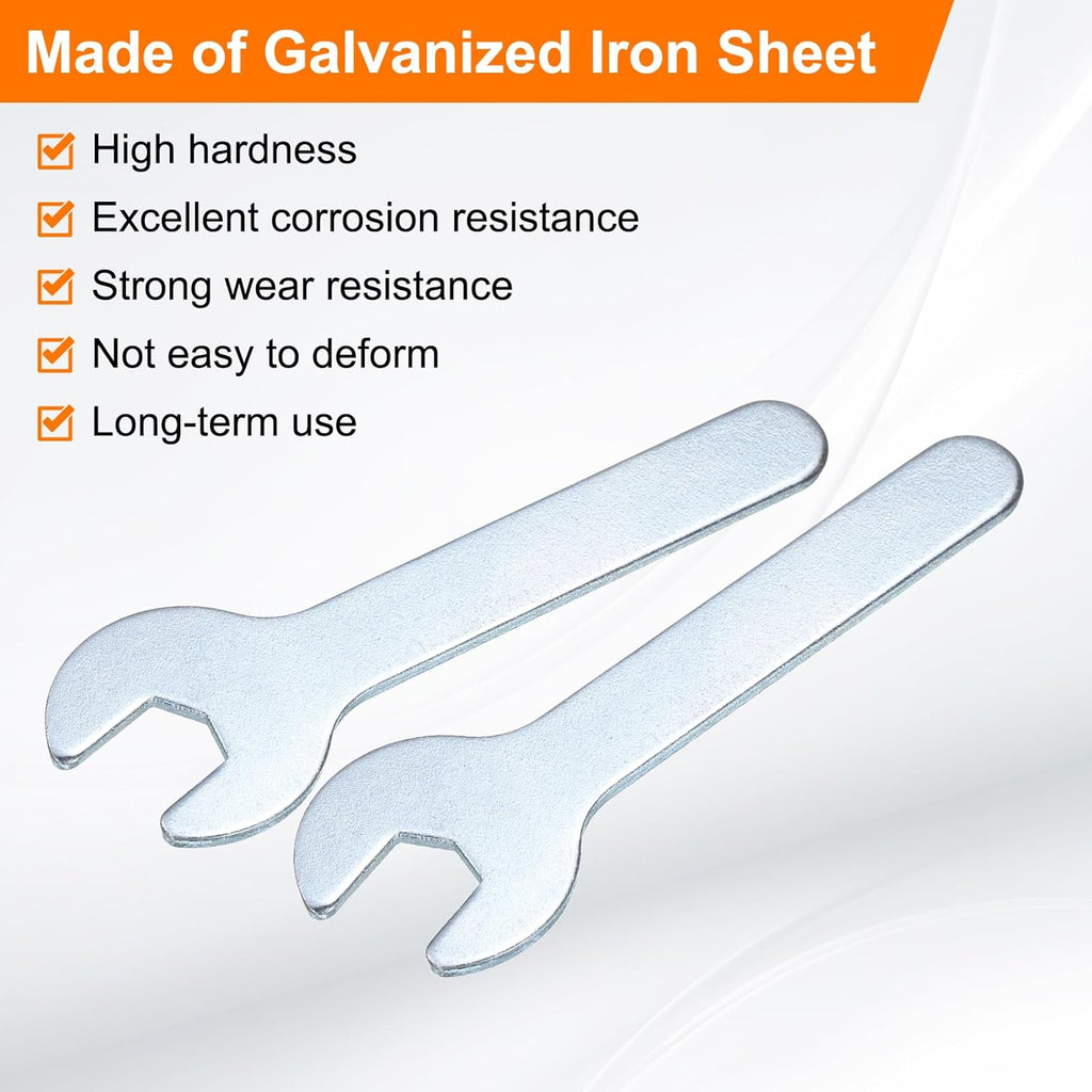 HARFINGTON 10pcs Small Wrench Open End Wrench 8x70x1.8mm Metric U-Shaped Single Open Ended Spanner Super Thin Small Flat Head Galvanizing Wrench for Automotive Repair Furniture Assembly