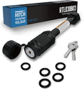 RETRUE Heavy-Duty Trailer Hitch Locks - 5/8" Pin for 2" and 2-1/2" Class III-IV Receivers, Includes 5 O-Rings and Weatherproof Caps, Ideal Trailer Accessories