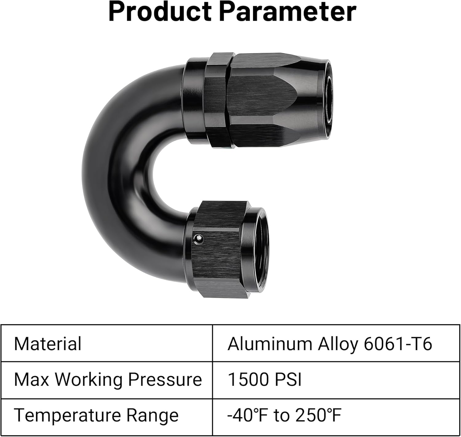 EVIL ENERGY 12AN 180 Degree One Piece Full Flow Hose End Fitting Swivel For CPE Braided Hose