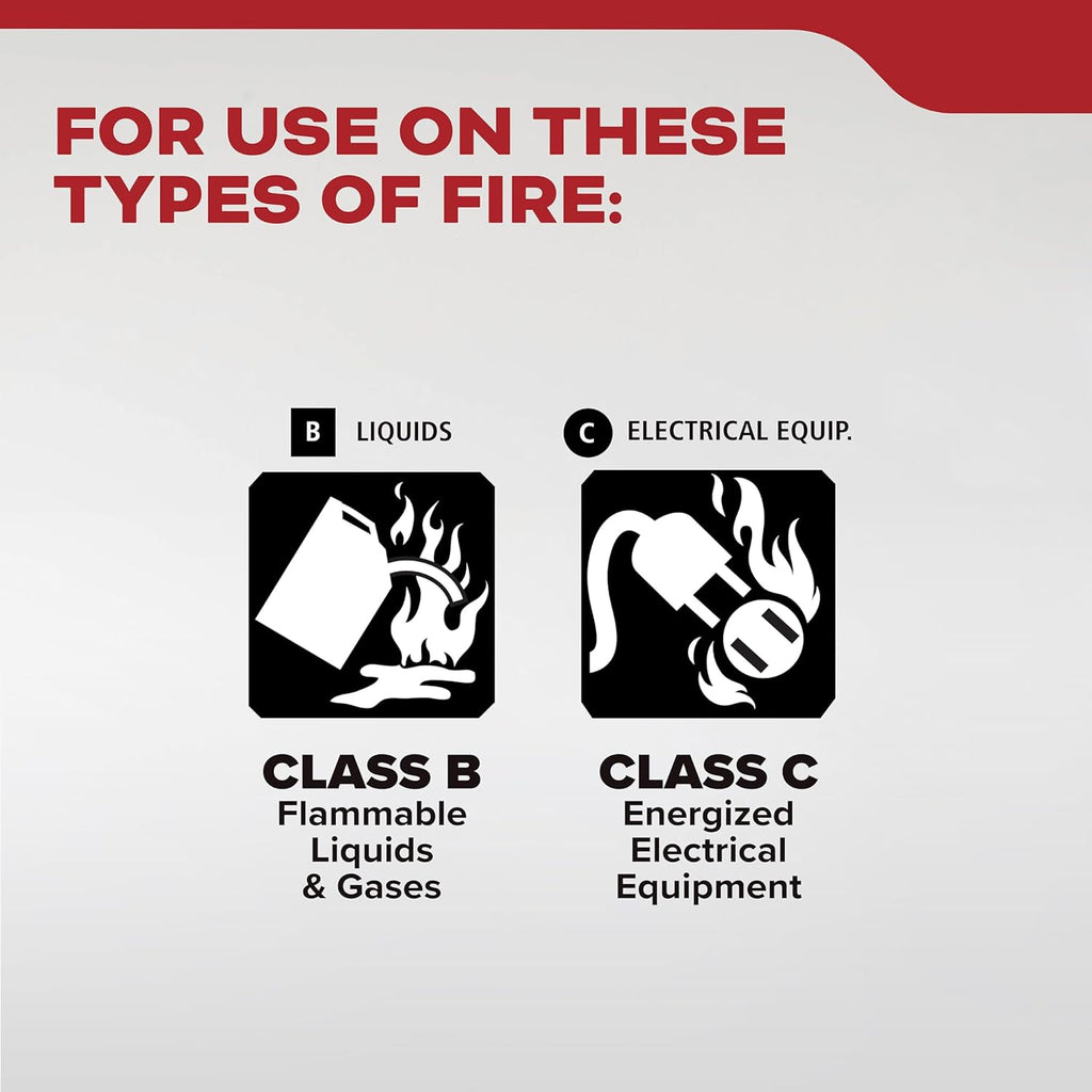 Kidde Basic Fire Extinguisher for Home, Office, Residential, Single-Use, 5BC