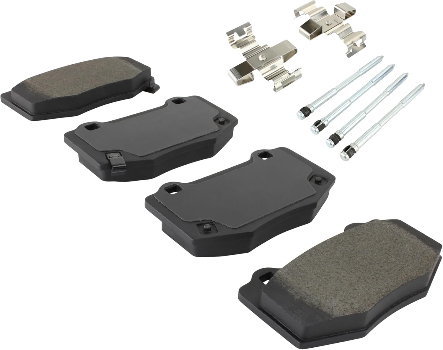 Premium Semi-Metallic Rear Brake Pads (1001-1854M) Compatible with Ford Mustang 2015-2020