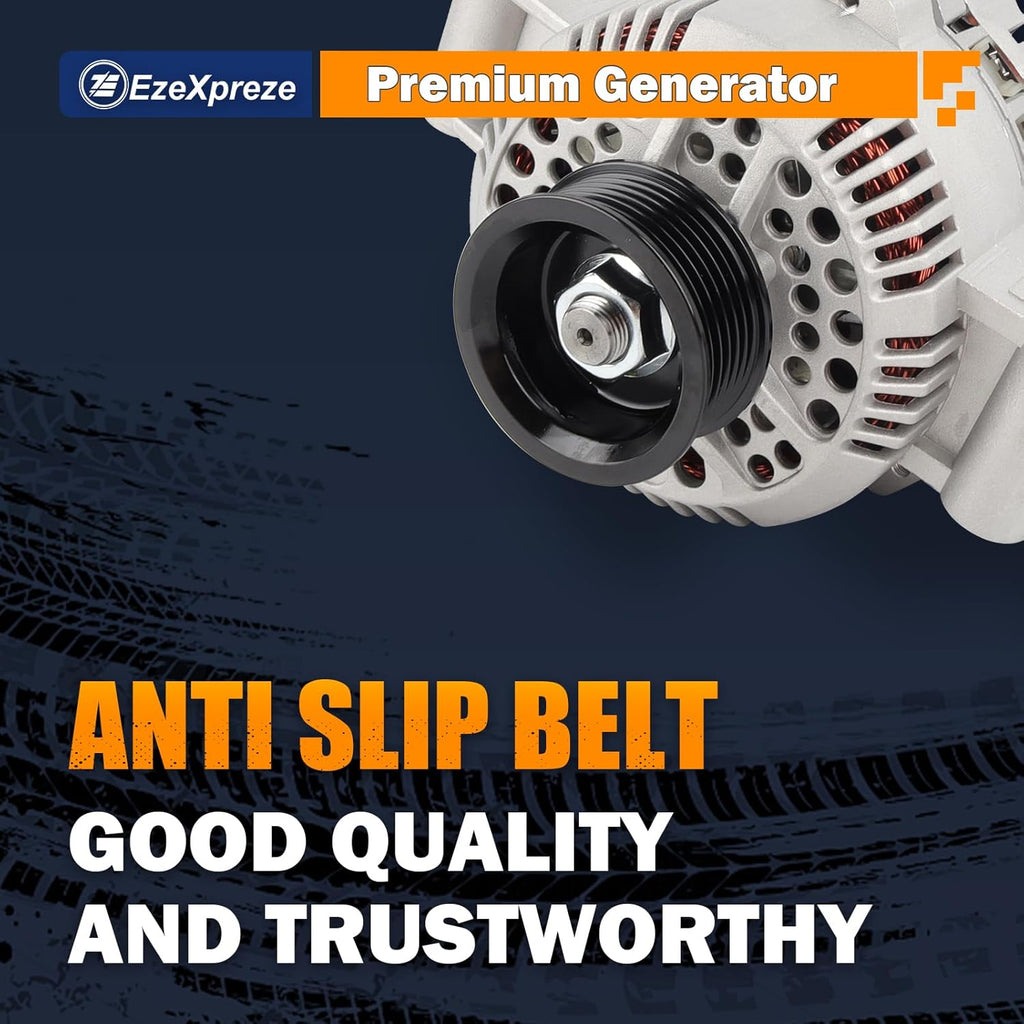 Ezexpreze 7750N New Alternator Compatible With Ford Escort, Ranger, Mazda Pickup 2.3L 2.3 3.0L 3.0 4.0L 5.0 5.0L 5.8 5.8L 1992-1997 92 93 94 95 96 97 F07F-10300-AA F07U-10300-AA F07U-10300-AB AFD0012