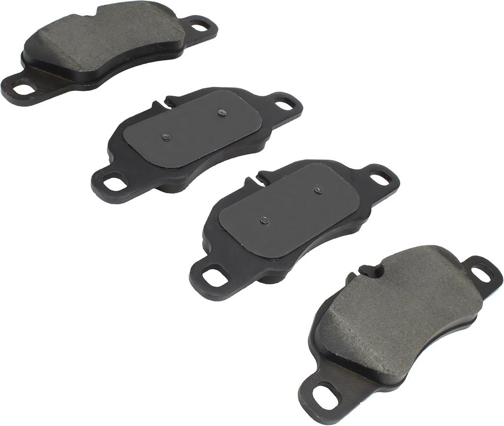 Premium Semi-Metallic Front Brake Pads (1001-1389M) Compatible with Porsche 718 Boxster 2017-2018, Porsche 718 Cayman 2017-2018, Porsche 911 2009-2016, Porsche Boxster 2013-2016