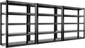 REIBII Storage Shelves Heavy Duty Garage Shelving 72" Adjustable Metal Shelves for Storage 5 Tier Garage Shelf Heavy Duty 2500LBS Basement Kitchen Pantry Shelf, 3 Pack