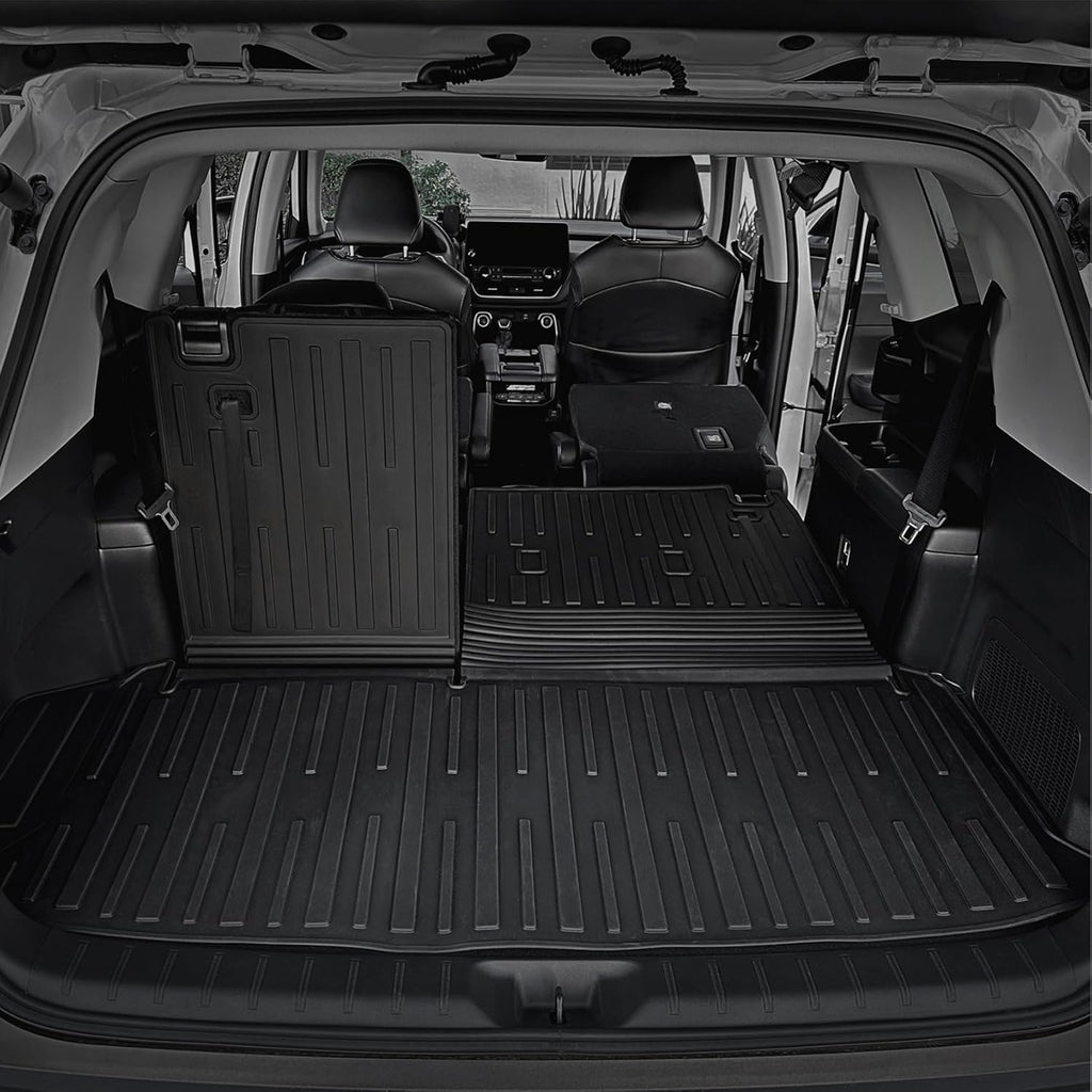Floor Mats for Grand Highlander Accessories, Cargo Liner with Floor Mats 7 Seater for Toyota Grand Highlander Accessories 2024 2025