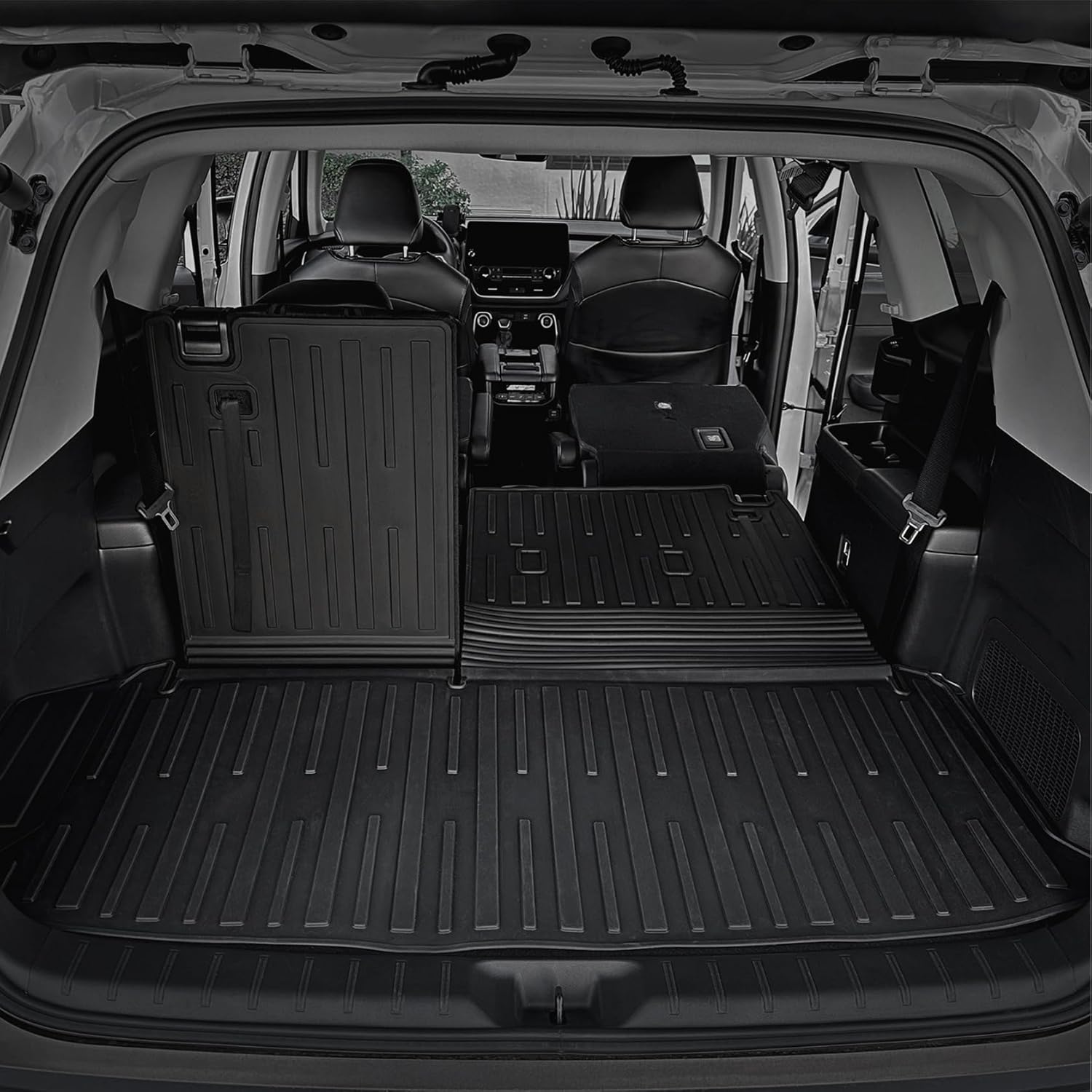 Floor Mats for Grand Highlander Accessories, Cargo Liner with Floor Mats 7 Seater for Toyota Grand Highlander Accessories 2024 2025