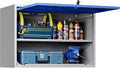 Metal Wall-Mounted Storage Cabinet Tool Chest - 22" H Steel Garage Cabinet With Lockable Door - Utility Trailer Rack Assembly Required