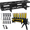Caulking Tube and Caulking Gun Holder, Caulking Gun Storage Rack, Handy Rack for Caulking Tubes and Gun, Caulking Gun Holder Caulking Gun Storage Organizer for Workshop, Shop, Garage (1)