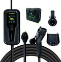 Level 2 EV Charger 40Amp, 240V, NEMA 14-50 J1772 Connector and 25 ft Cable,Portable Electric Vehicle Charging Stations with LCD Screen-1PC
