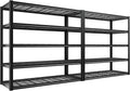 REIBII 48.2''W Garage Shelving Heavy Duty Metal Shelving 3000LBS Storage Shelves Adjustable Metal Shelves Industrial Garage Shelf for Warehouse Basement, 2 Pack