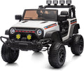 12V Kids Ride on Car Truck, Kids Electric Vehicles Car Ride on Toy for Toddlers 3-5 with Remote Control - White