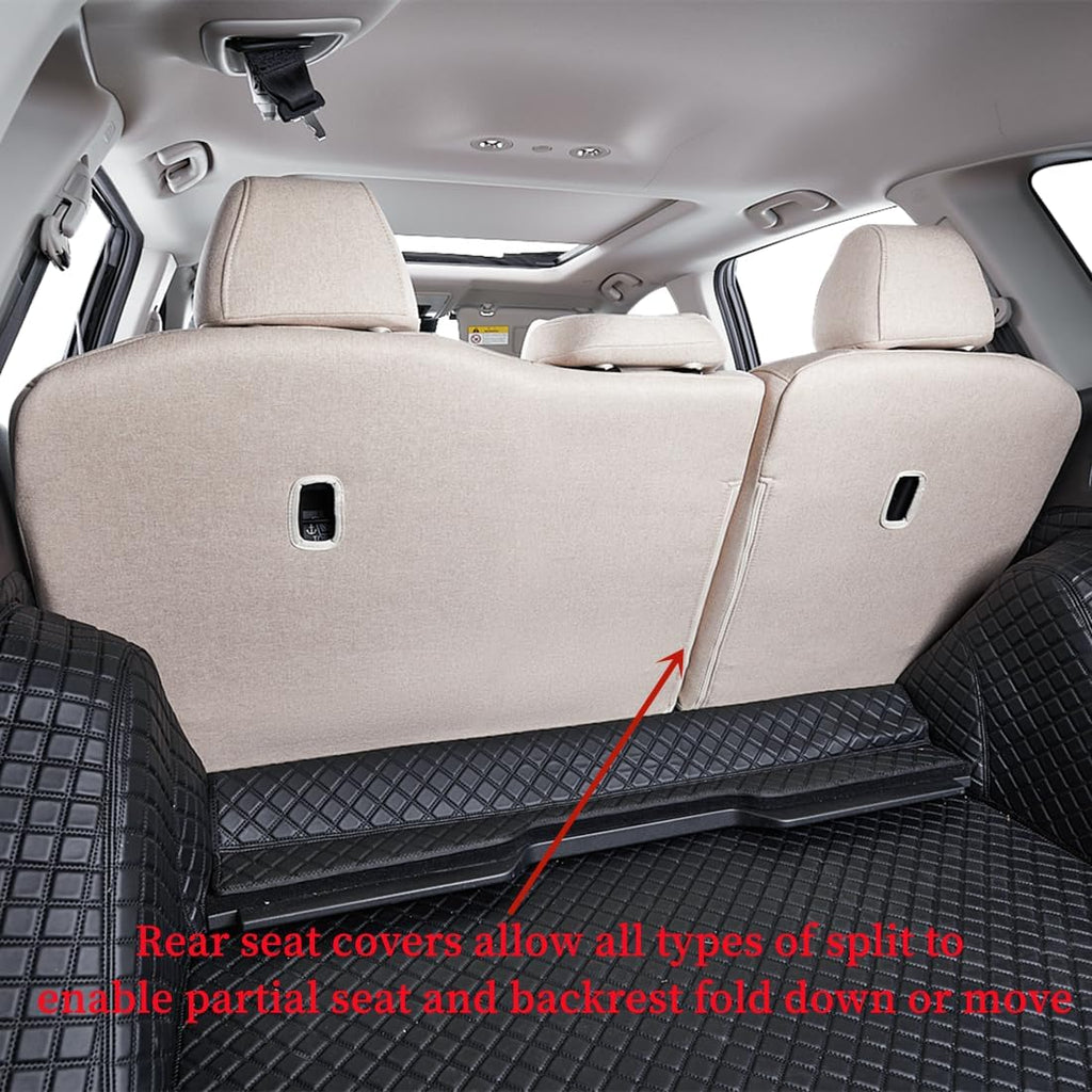 coverdream CRV Seat Covers Custom Fit for 2017 2018 2019 2020 2021 2022 Honda CRV LX, EX, SE, EX-L,Touring,Hybrid,Full Coverage Polyester Car Seat Protector(Full Set,Beige)