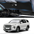 Sunshade for Hyundai Palisade 2020 2021 2022 2023 2024 2025 2026 Car Sun Shade Windshield Accessories Foldable Front Window Sun Visor 210T Reflective Fabric Protector Block Rays