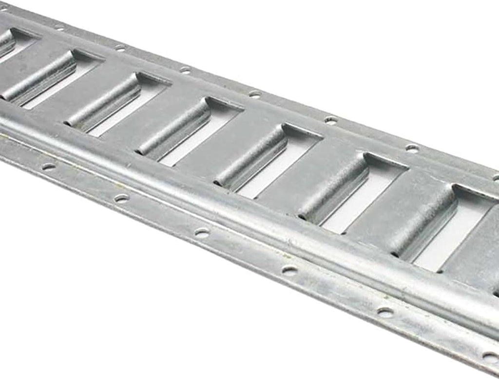 US Cargo Control E Track, Made in USA, 12 Gauge Steel 5 FT Galvanized E Track Rail (100-Pack) Horizontal ETrack Rails for Trailers, Garages, Cargo Vans, 6,000 Pounds Break Strength Per E-Track Slot
