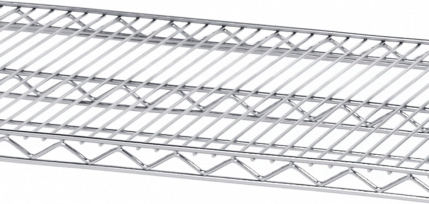 Seville Classics UltraDurable Heavy Duty NSF Solid Steel Wire Rack Storage Unit, Organizer for Garage, Warehouse, Office, Restaurant, Classroom, Kitchen, Steel, 4-Tier Shelving, 60" W x 24" D