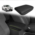 Muslogy Center Console Armrest Cover Compatible with Nissan Frontier 2005-2021 Accessories Comfort Armrest Pad Cushion Box Lid Cover Vegan Leather Protector 1-Inch Extra Thick