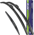 AJK Front Windshield Wiper for INFINITI QX80 2014 2015 2016 2017 2018 2019 2020 2021 2022 2023 2024, Original Equipment Back Window Wipers Blades, Conventional, Vehicle Specific Fit, Pack of 3