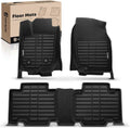 YHTAUTO Automotive All Weather Floor Mats Compatible with Toyota RAV4 2006-2012 5 Seats, Without 3rd Row Seat, Car Mats Custom Fit TPE Floor Liners Front & Back Seat, Black, Set of 3