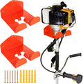 2 Pack Trimmer Rack Garage Organizer Wall Hanger, Garage Tool Rack for Grass Trimmer, Hedge Trimmer, Garden Tools Organizer