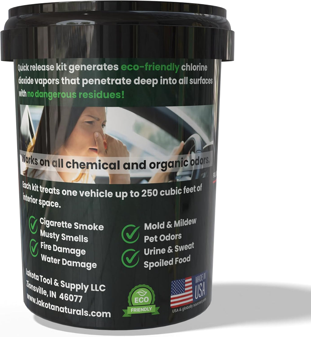 Chlorine Dioxide Fogger Deodorizing Kit, Car Bomb Odor Eliminator, Smoke Smell Remover For Car, Scent Bomb Air Freshener & Deodorizer. Easy to Use Kit Eliminates All Kinds of Odors!