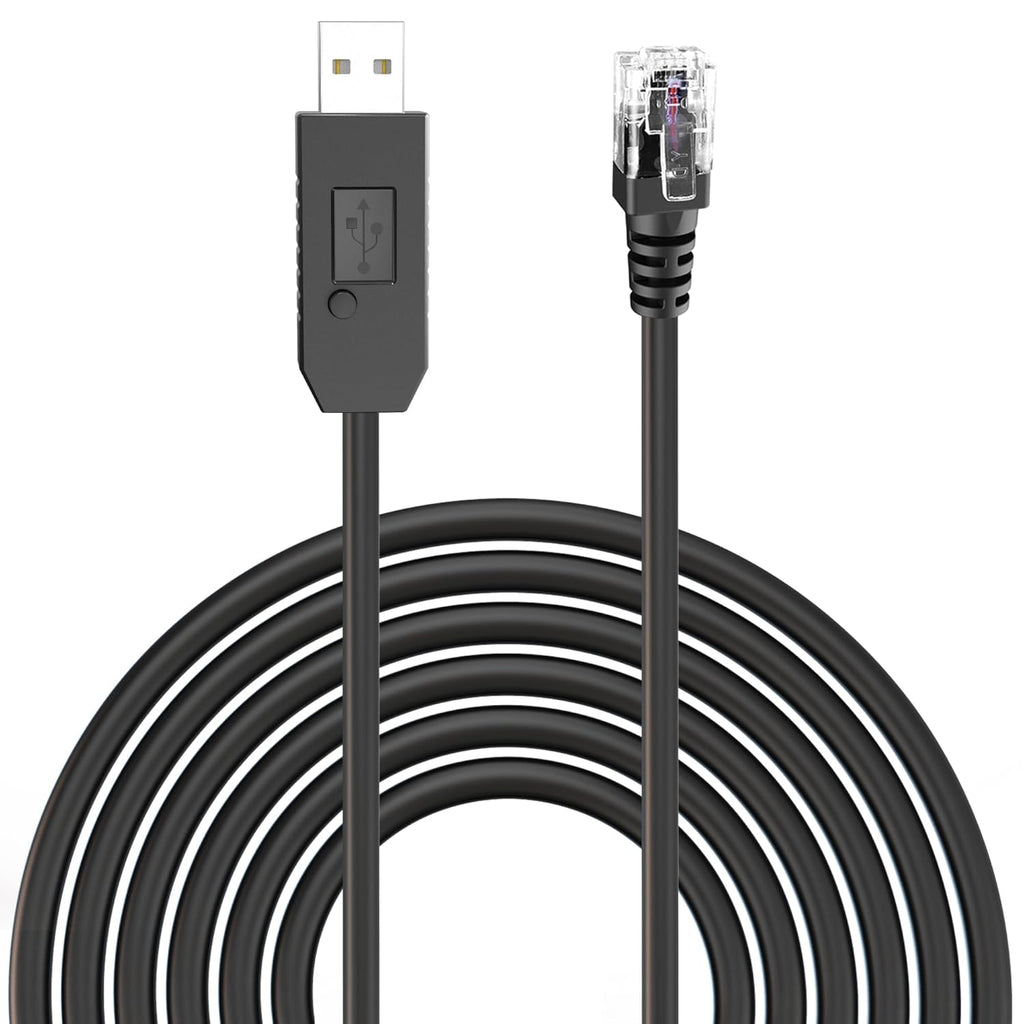 Radar Detector Cable, USB to RJ11 Plug Power Cord with Mute Function,Replacement Power Cable,for Escort Smart MAX 360 Passport Cobra 360 Unide R1/3/4/DFR8/9 Radenso XP etc Radar Detector.