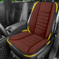 Car Seat Cushion with Back Support Pillow, Comfy Lumbar Support & Seat Cushion, Memory Foam Driving Pillow for Back-Sciatica Pain Relief, Auto Pad Suitable for Car, Truck, SUV - Brown