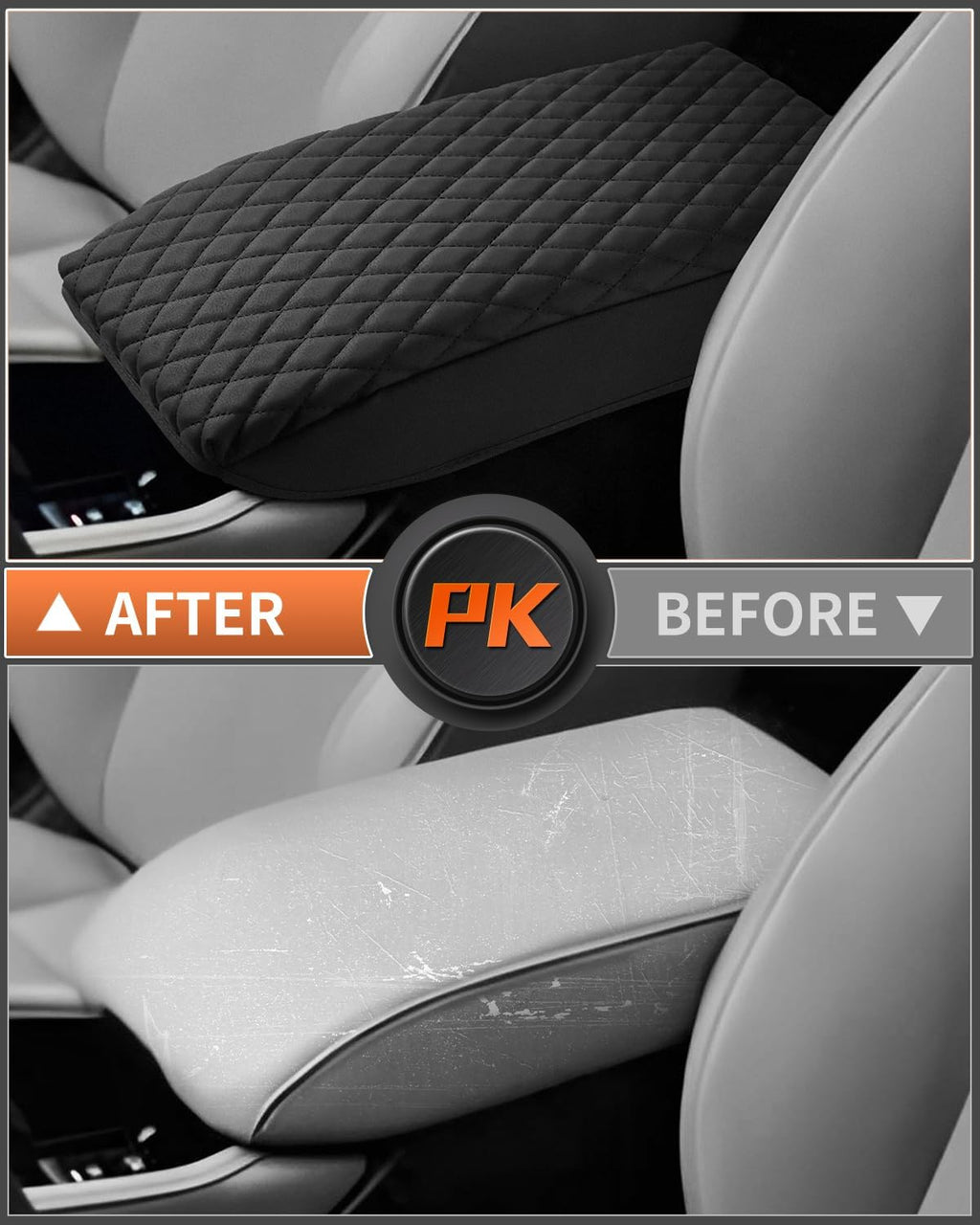 Shademax Center Console Cover for Honda Accord 2026 2025 2024 2023 Armrest Cover Cushion Pad for Honda Accord Accessories Middle Console Cover Armrest Protector Console Lids PU Leather Anti-Scratch