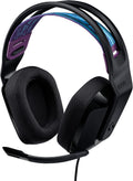 Logitech G335 Wired Gaming Headset, with Flip to Mute Microphone, 3.5mm Audio Jack, Memory Foam Earpads, Lightweight - Black