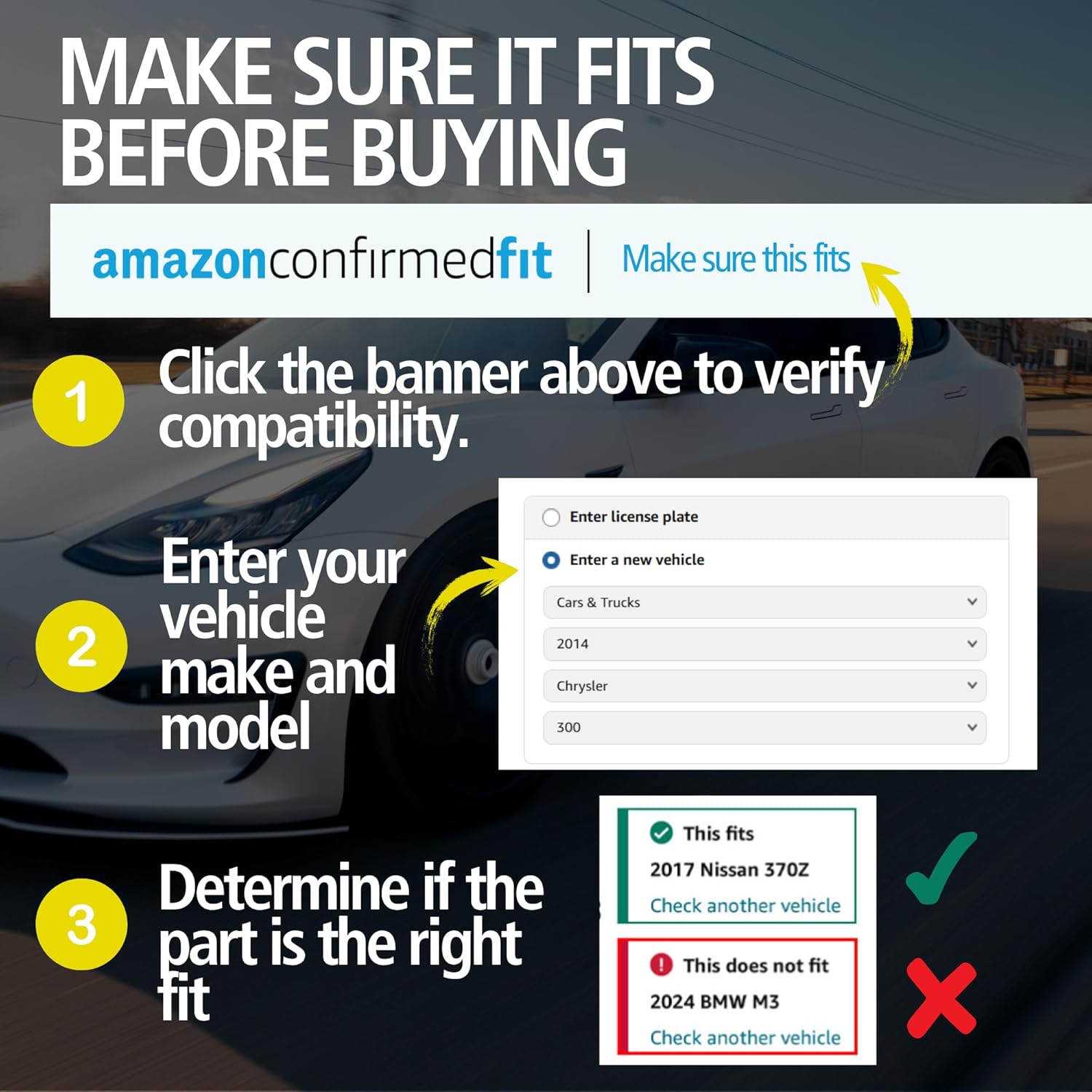 Premium Ceramic Front Brake Pads (1001-2045C) Compatible with Subaru Crosstrek 2024-2018, Forester 2024-2019, Impreza 2024-2017, Legacy 2025-2020, Outback 2025-2020, WRX 2024-2022 & More
