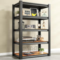 REIBII Storage Shelves 2500LBS Metal Shelving Adjustable Garage Shelving 5 Tier Garage Storage Shelves for Closet Kitchen Pantry 24.4''W X 16.4''D X 60''H