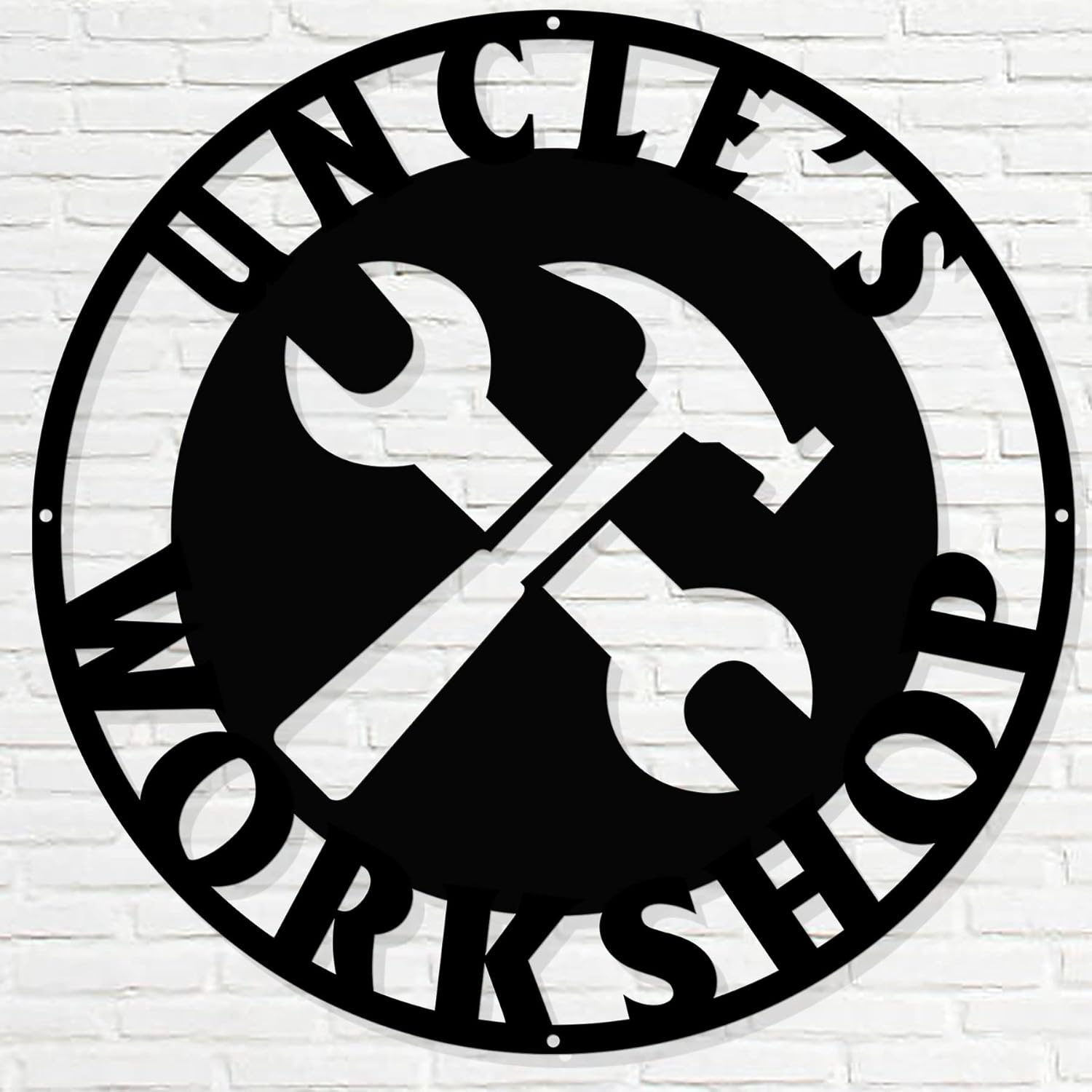 Personalized Papa's Workshop Metal Sign - Custom Dad's Garage Wall Decor for Mechanic, Birthday Gift for Men, Boyfriend - Fathers Day Workshop