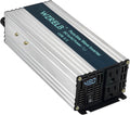 WZRELB 800W Pure Sine Wave Inverter 48V DC to 110V 120V AC Power Converter with LED Display, Off-Grid Portable Power Inverter with 2 AC Outlets for Home, RV, Truck, Camping